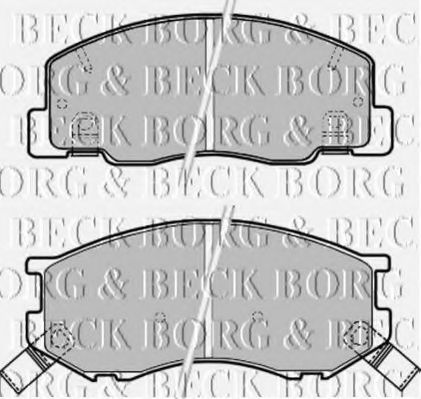 BBP1630 BORG+%26+BECK Brake Pad Set, disc brake