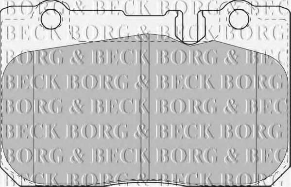 BBP1631 BORG & BECK Комплект тормозных колодок, дисковый тормоз