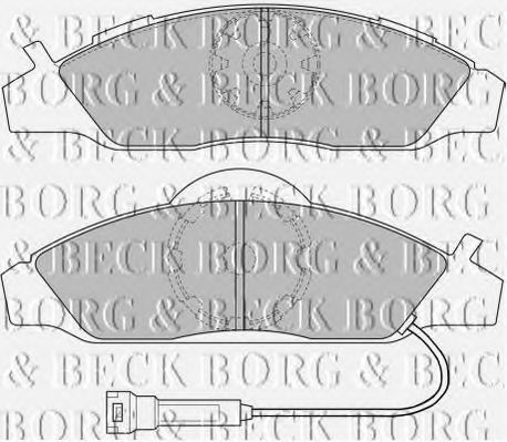 BBP1633 BORG+%26+BECK Brake Pad Set, disc brake