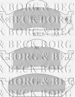 BBP1640 BORG+%26+BECK Brake Pad Set, disc brake