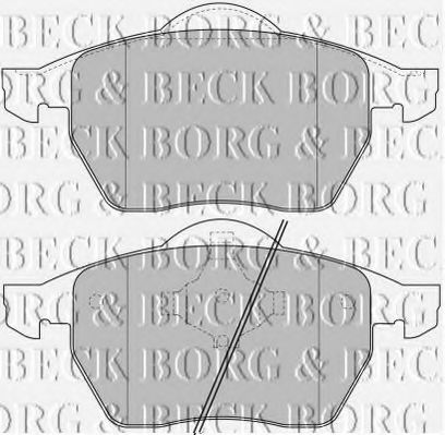 BBP1645 BORG+%26+BECK Bremsbelagsatz, Scheibenbremse