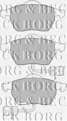 BBP1646 BORG & BECK Brake Pad Set, disc brake