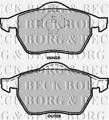 BBP1696 BORG & BECK Brake Pad Set, disc brake