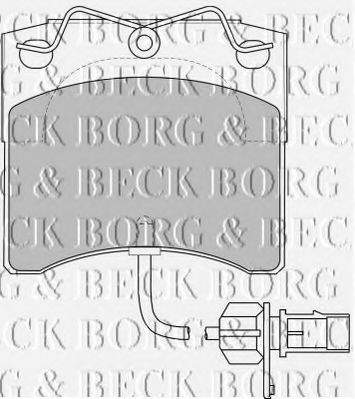 BBP1702 BORG+%26+BECK Brake Pad Set, disc brake