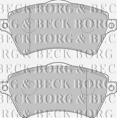 BBP1711 BORG+%26+BECK Brake System Brake Pad Set, disc brake