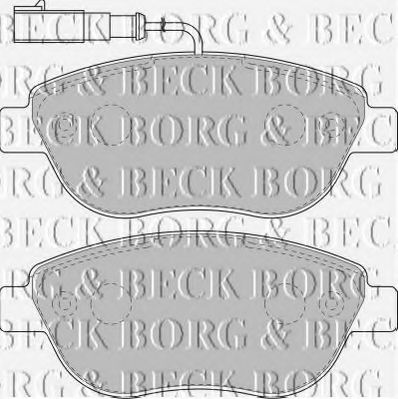 BBP1717 BORG+%26+BECK Brake Pad Set, disc brake