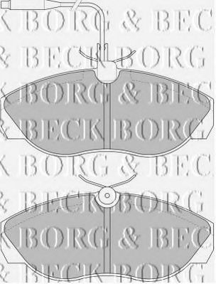 BBP1719 BORG+%26+BECK Brake Pad Set, disc brake