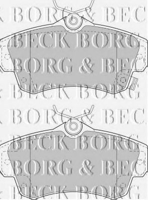 BBP1724 BORG+%26+BECK Brake Pad Set, disc brake
