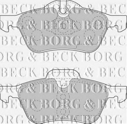 BBP1726 BORG+%26+BECK Bremsbelagsatz, Scheibenbremse