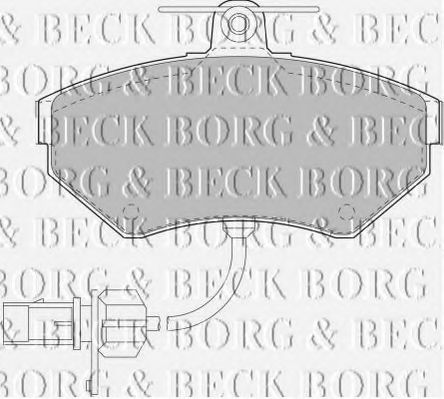 BBP1733 BORG & BECK Bremsbelagsatz, Scheibenbremse
