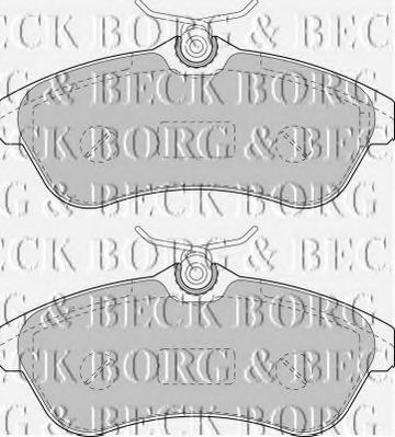 BBP1735 BORG+%26+BECK Brake Pad Set, disc brake
