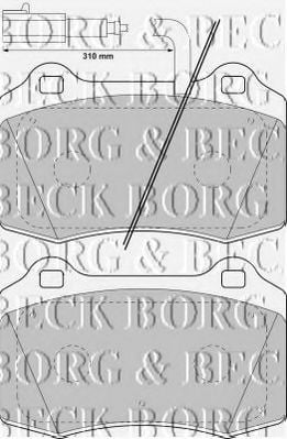 BBP1737 BORG+%26+BECK Brake Pad Set, disc brake