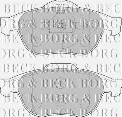 BBP1764 BORG+%26+BECK Brake Pad Set, disc brake