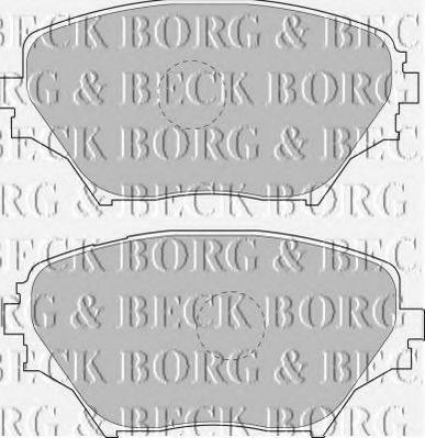 BBP1803 BORG+%26+BECK Brake Pad Set, disc brake