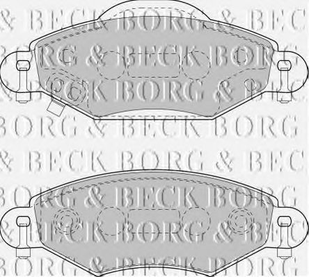 BBP1808 BORG+%26+BECK Brake System Brake Pad Set, disc brake