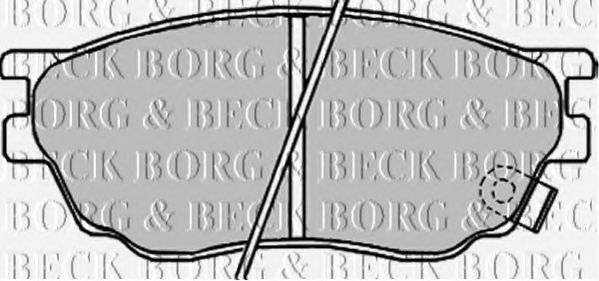 BBP1814 BORG+%26+BECK Bremsbelagsatz, Scheibenbremse
