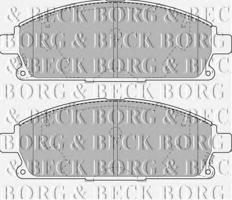 BBP1820 BORG+%26+BECK Brake Pad Set, disc brake