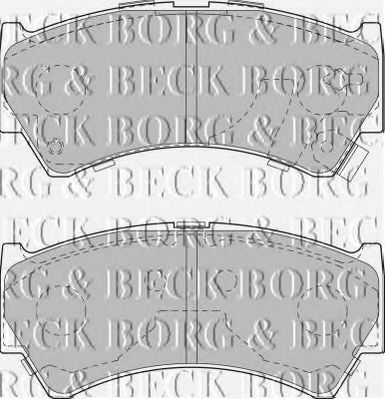 BBP1827 BORG & BECK Brake Pad Set, disc brake