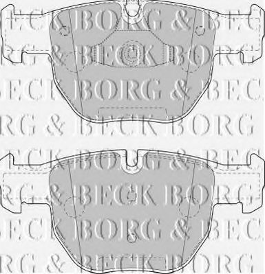 BBP1853 BORG+%26+BECK Brake Pad Set, disc brake
