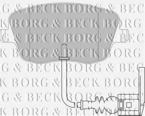 BBP1855 BORG & BECK Brake Pad Set, disc brake