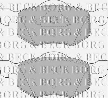 BBP1858 BORG & BECK Brake Pad Set, disc brake