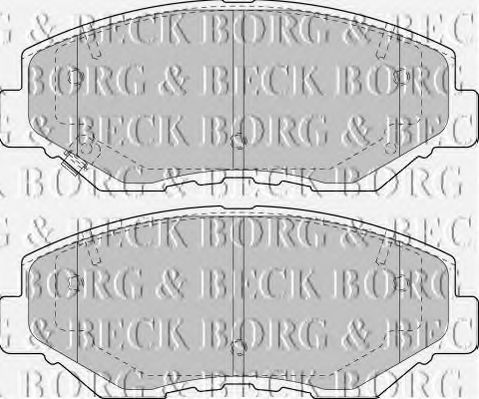 BBP1860 BORG+%26+BECK Brake Pad Set, disc brake