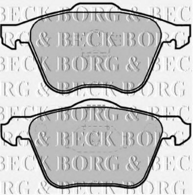 BBP1861 BORG+%26+BECK Bremsbelagsatz, Scheibenbremse