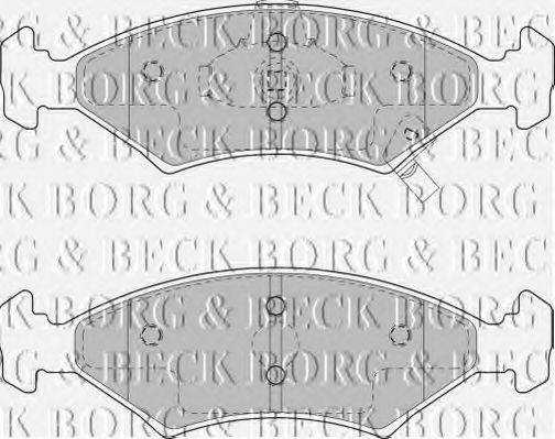 BBP1865 BORG+%26+BECK Bremsbelagsatz, Scheibenbremse