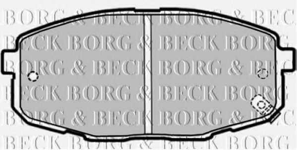 BBP1868 BORG & BECK Brake Pad Set, disc brake