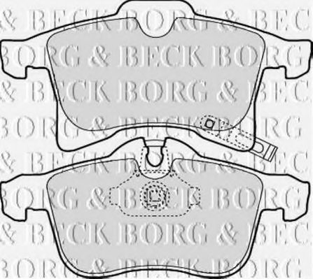 BBP1875 BORG+%26+BECK Brake Pad Set, disc brake