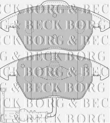 BBP1876 BORG+%26+BECK Brake Pad Set, disc brake