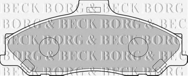 BBP1887 BORG+%26+BECK Тормозная система Комплект тормозных колодок, дисковый тормоз