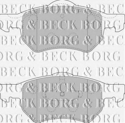 BBP1902 BORG & BECK Brake Pad Set, disc brake