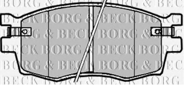 BBP1923 BORG+%26+BECK Bremsbelagsatz, Scheibenbremse