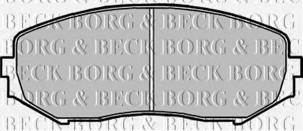 BBP1957 BORG & BECK Bremsbelagsatz, Scheibenbremse