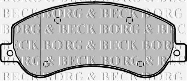 BBP1964 BORG+%26+BECK Bremsbelagsatz, Scheibenbremse