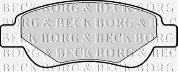 BBP1967 BORG & BECK Brake Pad Set, disc brake