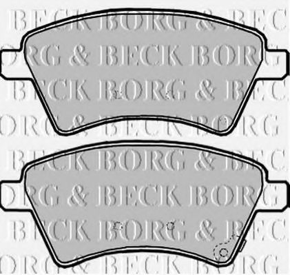 BBP1968 BORG & BECK Brake Pad Set, disc brake
