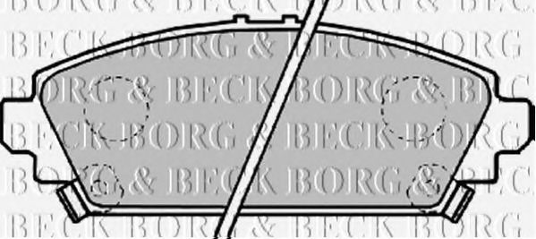 BBP1995 BORG+%26+BECK Bremsbelagsatz, Scheibenbremse