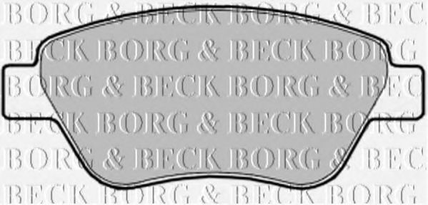 BBP1997 BORG+%26+BECK Bremsbelagsatz, Scheibenbremse