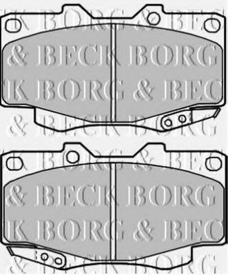 BBP2002 BORG+%26+BECK Brake System Brake Pad Set, disc brake