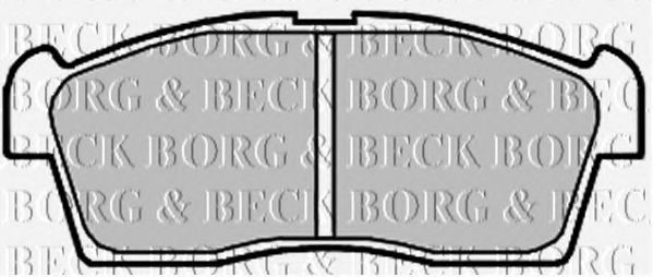 BBP2009 BORG+%26+BECK Bremsbelagsatz, Scheibenbremse