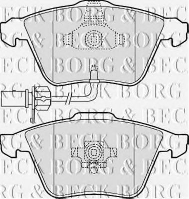 BBP2013 BORG+%26+BECK Brake Pad Set, disc brake