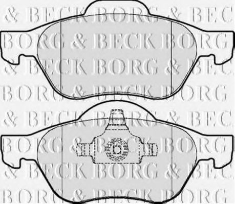 BBP2015 BORG+%26+BECK Bremsbelagsatz, Scheibenbremse
