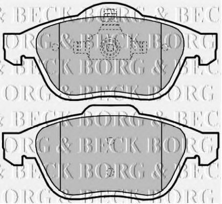 BBP2016 BORG+%26+BECK Brake Pad Set, disc brake