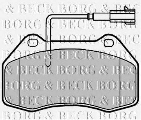 BBP2019 BORG & BECK Brake Pad Set, disc brake
