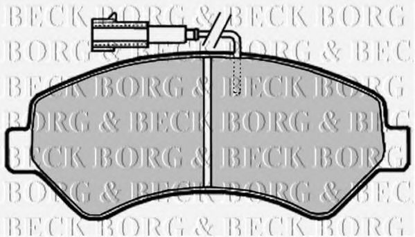 BBP2020 BORG+%26+BECK Bremsbelagsatz, Scheibenbremse