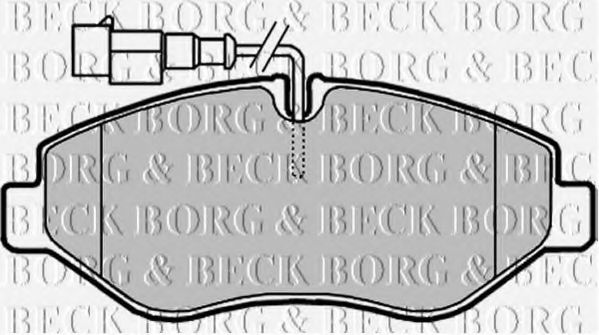 BBP2024 BORG+%26+BECK Brake Pad Set, disc brake