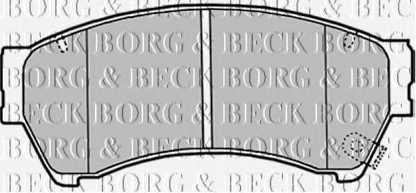 BBP2027 BORG & BECK Brake Pad Set, disc brake