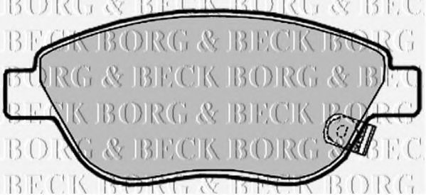 BBP2028 BORG & BECK Brake Pad Set, disc brake